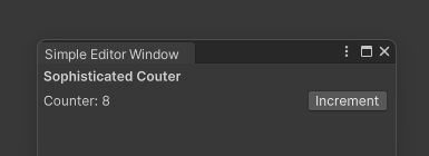 Simple Editor Window